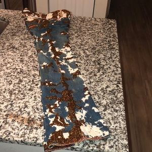 Handmade Customizable Sequined Jeans